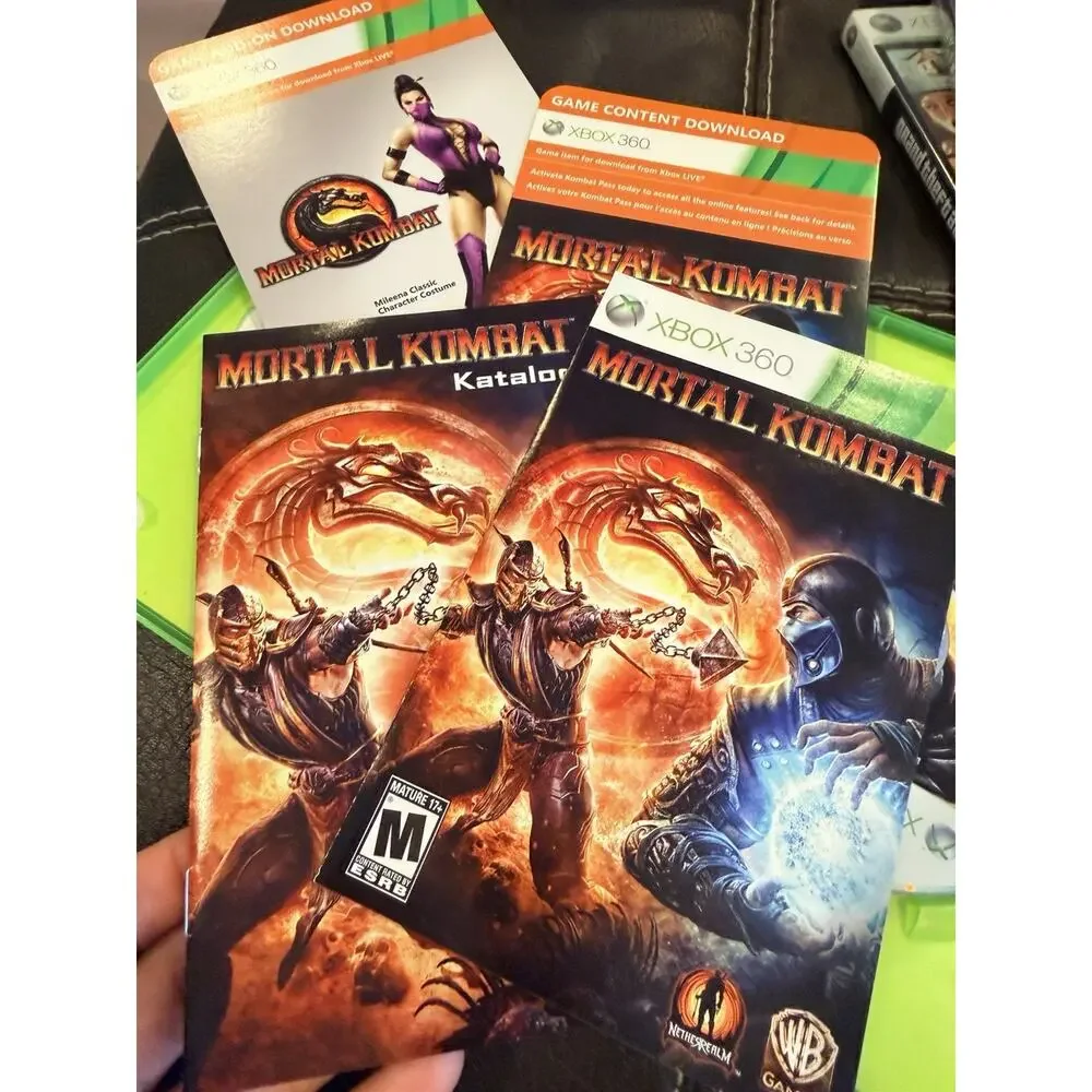 Mortal Kombat Komplete Edition Xbox 360 Game CIB Manual & Content Downloads 2011